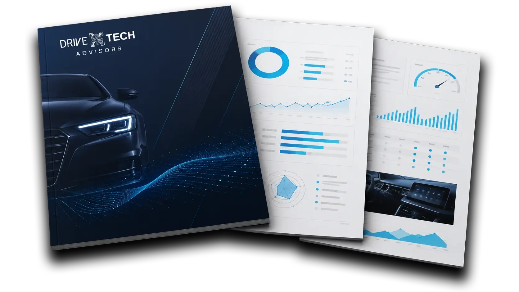 Manual ejecutivo del diagnóstico digital automotriz con portada e interiores del informe